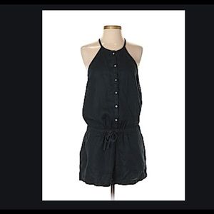 Teal Lou and‎ Grey Linen Romper